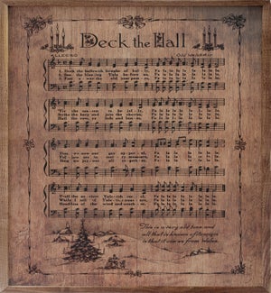 Deck The Halls Tea Stained Rustic